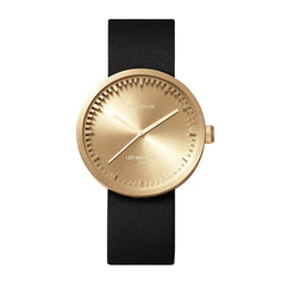 LEFF amsterdam - D38 - Horloge - Leer - Goud/Zwart - Ø 38mm