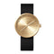 LEFF amsterdam - D38 - Horloge - Leer - Goud/Zwart - Ø 38mm