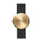 LEFF amsterdam - D38 - Horloge - Leer - Goud/Zwart - Ø 38mm