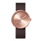 LEFF amsterdam - D38 - Horloge - Leer - Rosé/Bruin - Ø 38mm