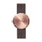 LEFF amsterdam - D38 - Horloge - Leer - Rosé/Bruin - Ø 38mm
