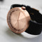 LEFF amsterdam - D38 - Horloge - Leer - Rosé/Zwart - Ø 38mm