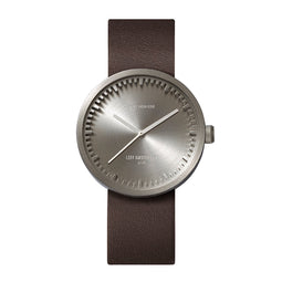 LEFF amsterdam - D38 - Horloge - Leer - Staal/Bruin - Ø 38mm