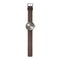 LEFF amsterdam - D38 - Horloge - Leer - Staal/Bruin - Ø 38mm