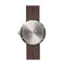LEFF amsterdam - D38 - Horloge - Leer - Staal/Bruin - Ø 38mm