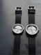 LEFF amsterdam - D38 - Horloge - Leer - Staal/Zwart - Ø 38mm