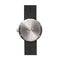 LEFF amsterdam - D38 - Horloge - Leer - Staal/Zwart - Ø 38mm
