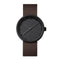 LEFF amsterdam - D38 - Horloge - Leer - Zwart/Bruin - Ø 38mm