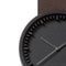 LEFF amsterdam - D38 - Horloge - Leer - Zwart/Bruin - Ø 38mm