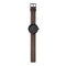 LEFF amsterdam - D38 - Horloge - Leer - Zwart/Bruin - Ø 38mm