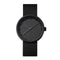 LEFF amsterdam - D38 - Horloge - Leer - Zwart/Zwart - Ø 38mm