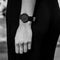 LEFF amsterdam - D38 - Horloge - Leer - Zwart/Zwart - Ø 38mm