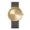 LEFF amsterdam - D42 - Horloge - Cordura - Goud/Grijs - Ø 42mm