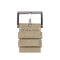 LEFF amsterdam - D42 - Horloge - Cordura - Staal/Zandkleurig - Ø 42mm