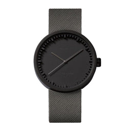 LEFF amsterdam - D42 - Horloge - Cordura - Zwart/Grijs - Ø 42mm