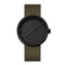 LEFF amsterdam - D42 - Horloge - Cordura - Zwart/Groen - Ø 42mm