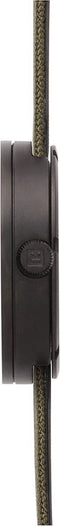 LEFF amsterdam - D42 - Horloge - Cordura - Zwart/Groen - Ø 42mm