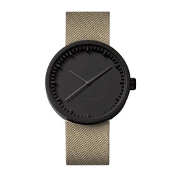 LEFF amsterdam - D42 - Horloge - Cordura - Zwart/Zand - Ø 42mm