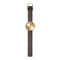 LEFF amsterdam - D42 - Horloge - Leer - Goud/Bruin - Ø 42mm