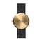 LEFF amsterdam - D42 - Horloge - Leer - Goud/Zwart - Ø 42mm