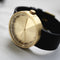 LEFF amsterdam - D42 - Horloge - Leer - Goud/Zwart - Ø 42mm