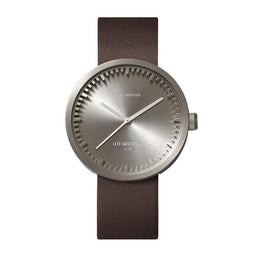 LEFF amsterdam - D42 - Horloge - Leer - Staal/Bruin - Ø 42mm