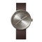 LEFF amsterdam - D42 - Horloge - Leer - Staal/Bruin - Ø 42mm