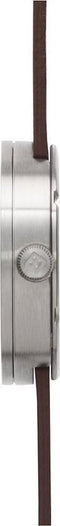 LEFF amsterdam - D42 - Horloge - Leer - Staal/Bruin - Ø 42mm