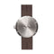 LEFF amsterdam - D42 - Horloge - Leer - Staal/Bruin - Ø 42mm