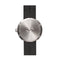 LEFF amsterdam - D42 - Horloge - Leer - Staal/Zwart - Ø 42mm