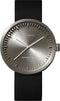 LEFF amsterdam - D42 - Horloge - Leer - Staal/Zwart - Ø 42mm