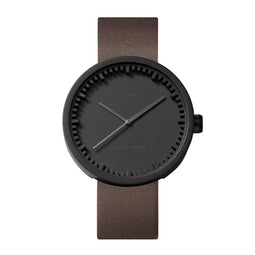 LEFF amsterdam - D42 - Horloge - Leer - Zwart/Bruin - Ø 42mm