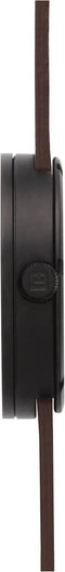 LEFF amsterdam - D42 - Horloge - Leer - Zwart/Bruin - Ø 42mm