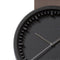 LEFF amsterdam - D42 - Horloge - Leer - Zwart/Bruin - Ø 42mm