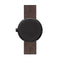 LEFF amsterdam - D42 - Horloge - Leer - Zwart/Bruin - Ø 42mm