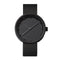 LEFF amsterdam - D42 - Horloge - Leer - Zwart/Zwart - Ø 42mm