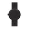 LEFF amsterdam - D42 - Horloge - Leer - Zwart/Zwart - Ø 42mm