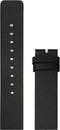 LEFF amsterdam - Horlogebandje - Leren Band D38 - Zwart - 20 mm