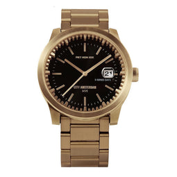 LEFF amsterdam - S42 - Horloge - Staal - Goud/Zwart - Ø 42mm