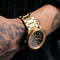 LEFF amsterdam - S42 - Horloge - Staal - Goud/Zwart - Ø 42mm