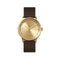 LEFF amsterdam - T32 - Horloge - Leer - Goud/Bruin - Ø 32mm