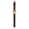 LEFF amsterdam - T32 - Horloge - Leer - Goud/Bruin - Ø 32mm