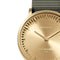 LEFF amsterdam - T32 - Horloge - Leer - Goud/Grijs - Ø 32mm