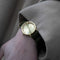 LEFF amsterdam - T32 - Horloge - Leer - Goud/Groen - Ø 32mm