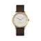 LEFF amsterdam - T32 - Horloge - Leer - Goud/Wit/Bruin - Ø 32mm