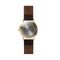 LEFF amsterdam - T32 - Horloge - Leer - Goud/Wit/Bruin - Ø 32mm
