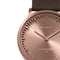 LEFF amsterdam - T32 - Horloge - Leer - Rosé/Bruin - Ø 32mm