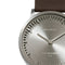LEFF amsterdam - T32 - Horloge - Leer - Staal/Bruin - Ø 32mm