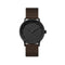 LEFF amsterdam - T32 - Horloge - Leer - Zwart/Bruin - Ø 32mm