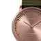 LEFF amsterdam - T32 - Horloge - Nylon - Rosé/Groen - Ø 32mm